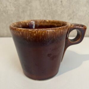 Vintage Hull Pottery Brown Drip Glaze Coffee Mug Cup 8 oz Made in USA